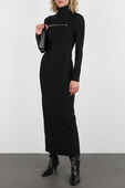 תמונת כל הלוק של Long Sleeve Maxi Dress in Black